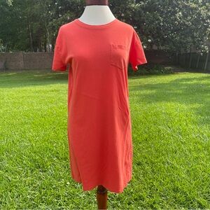 Everlane TShirt Dress Women’s size small orange mini dress jersey knit